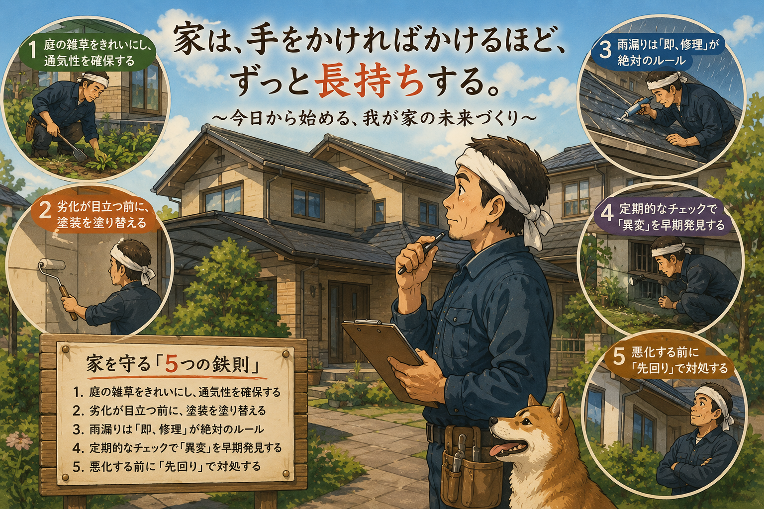 家をまもる5つの鉄則
