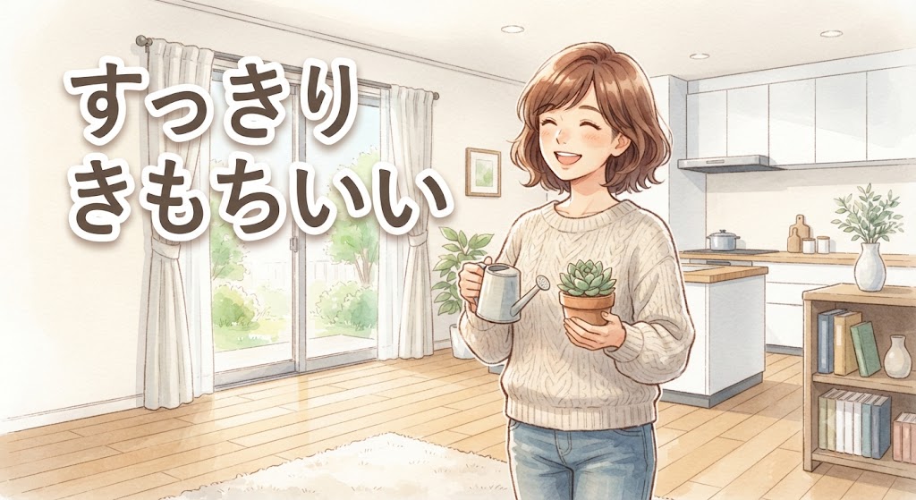 すっきりしている女性