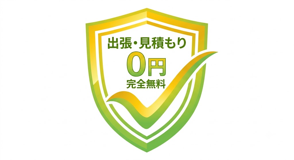 出張見積もり0円ロゴ
