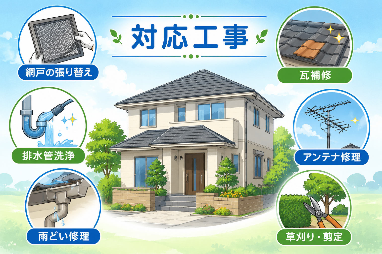 イエコマの対応サービス一覧