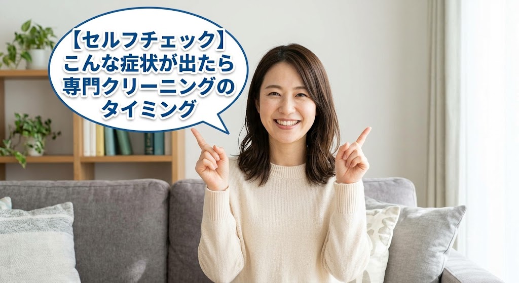 【セルフチェック】こんな症状が出たら専門クリーニングのタイミング