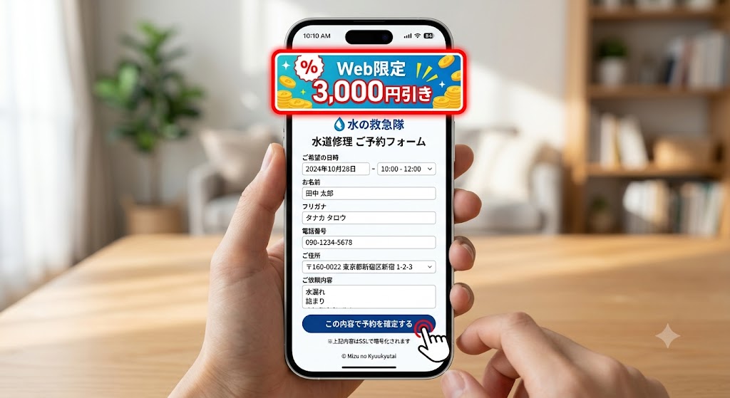 3000円引き予約フォーム